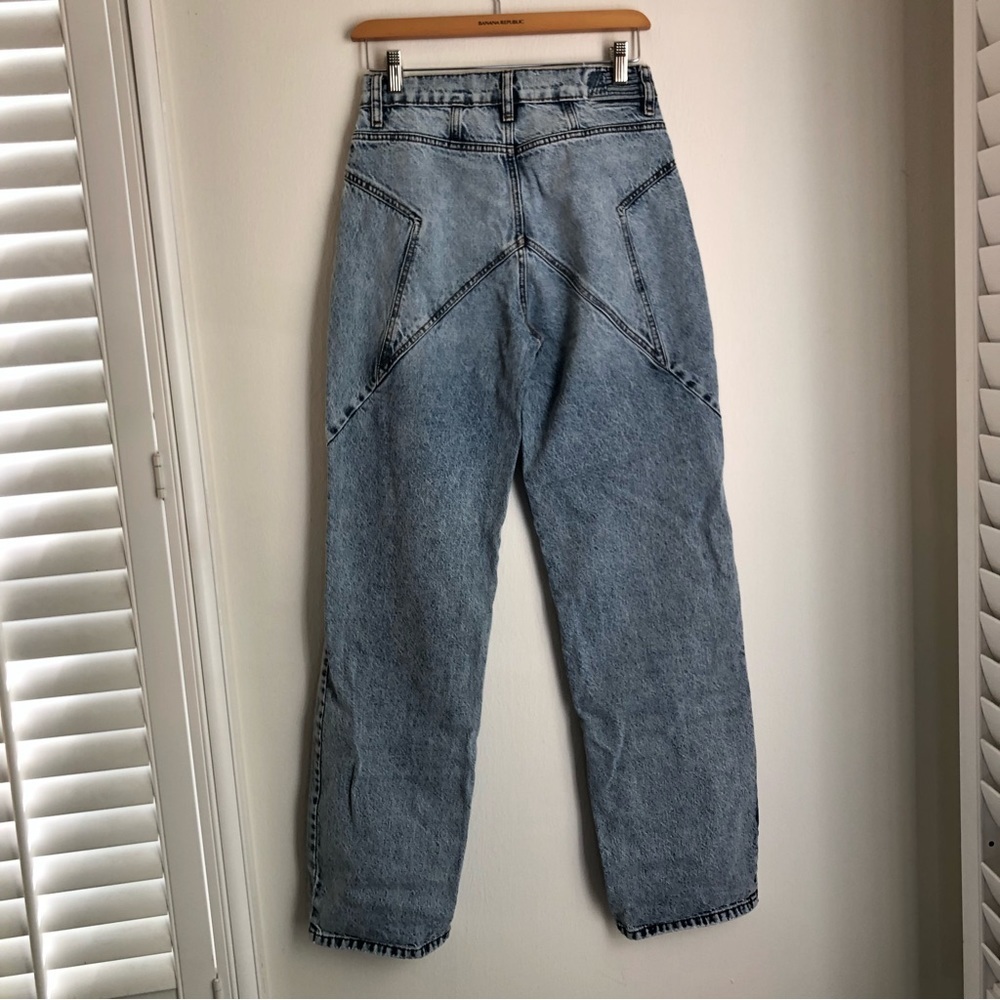 Revice size 26 Venus Crop Straight Leg Star Jeans - Picture 5 of 8